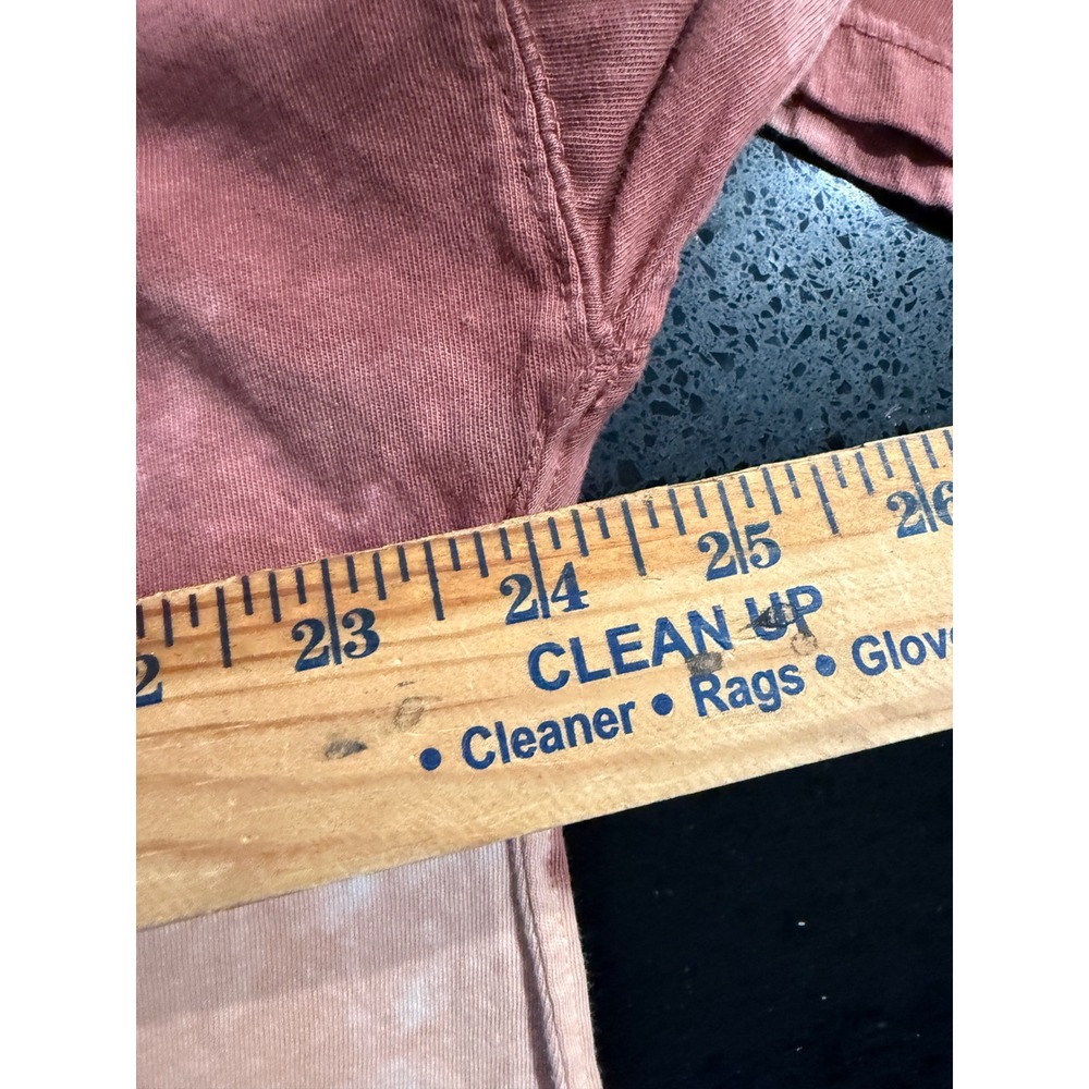 We The Free Free People Tie Dye Oversized Long Sleeve Tee Rust Peach Large 355 - Picture 5 of 7